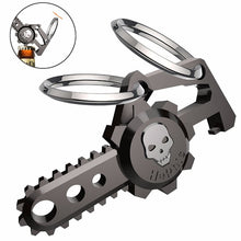 Load image into Gallery viewer, Hephis Carabiner Key Chain and Unique Men Car Keychains Bottle Opener Multi Function High Grade Key Rings Holder Jewelry Gifts